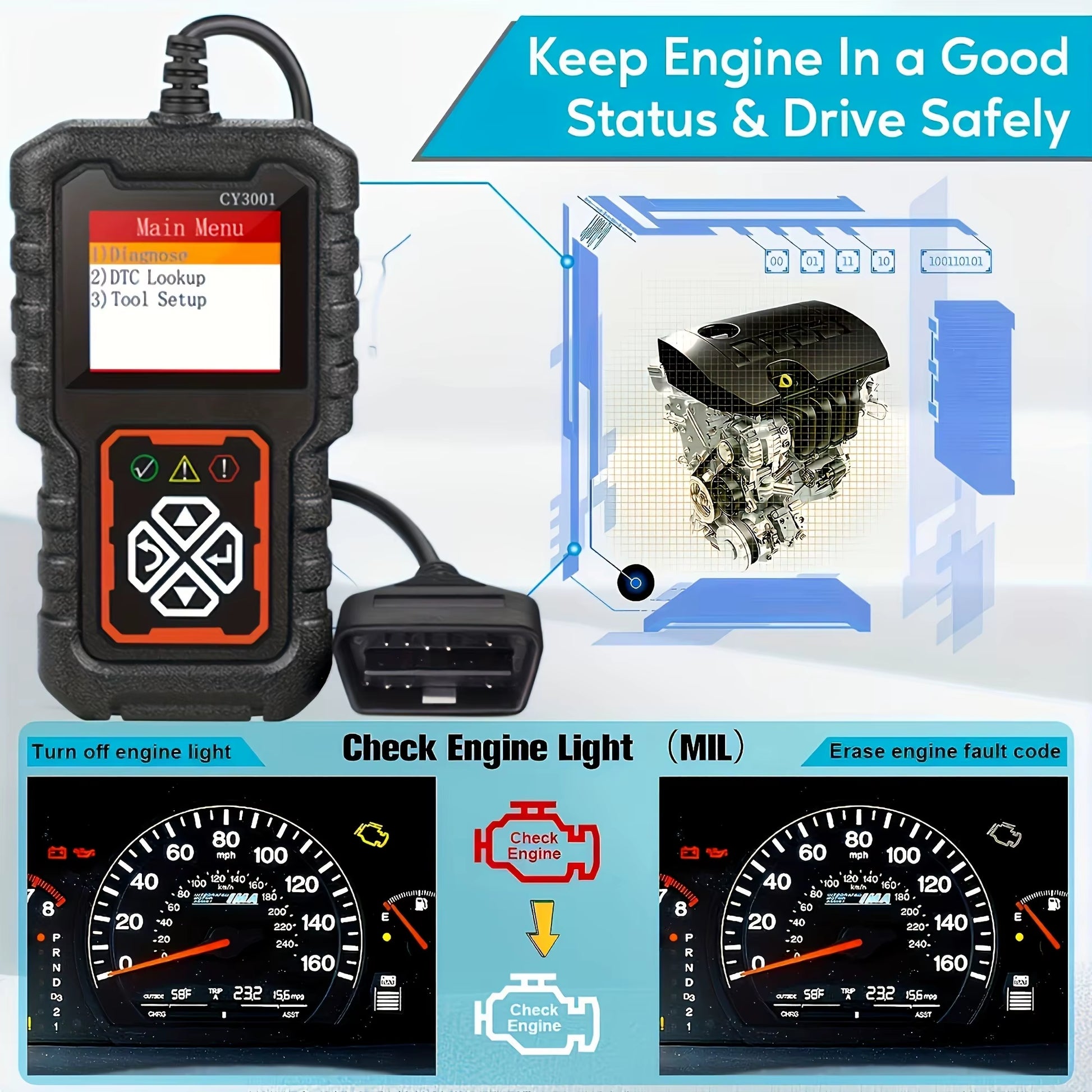 OBD2 ARAÇ ARIZA TESPİT CİHAZI MOTOR ARIZA TESPİT CİHAZI